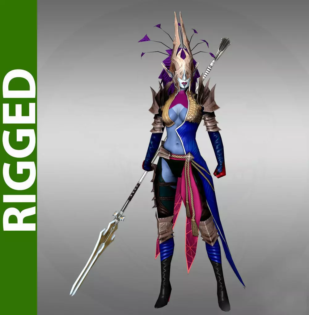 Lenakis 3D Rigged model 3D model_0