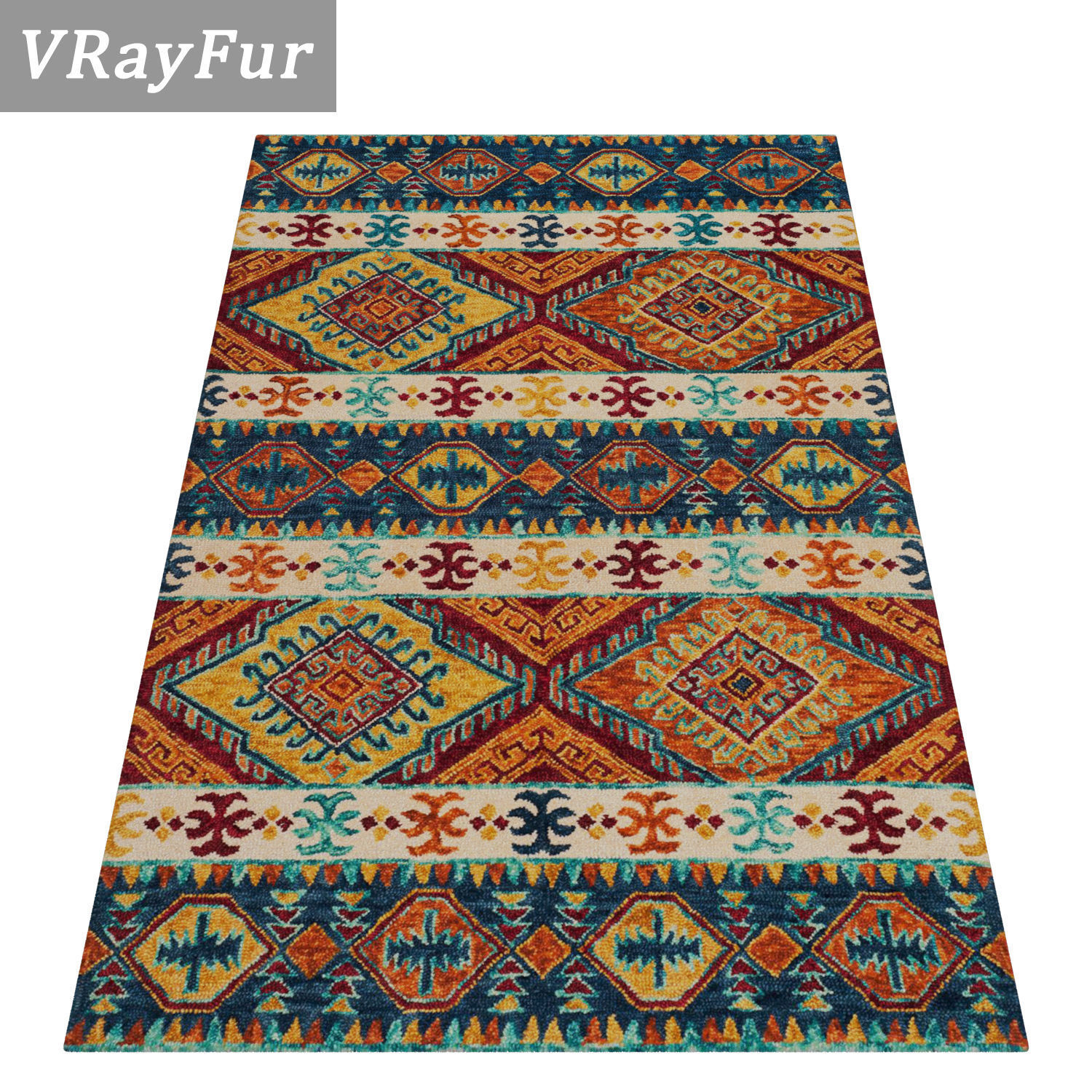 Rug Set 2010 3D model_2