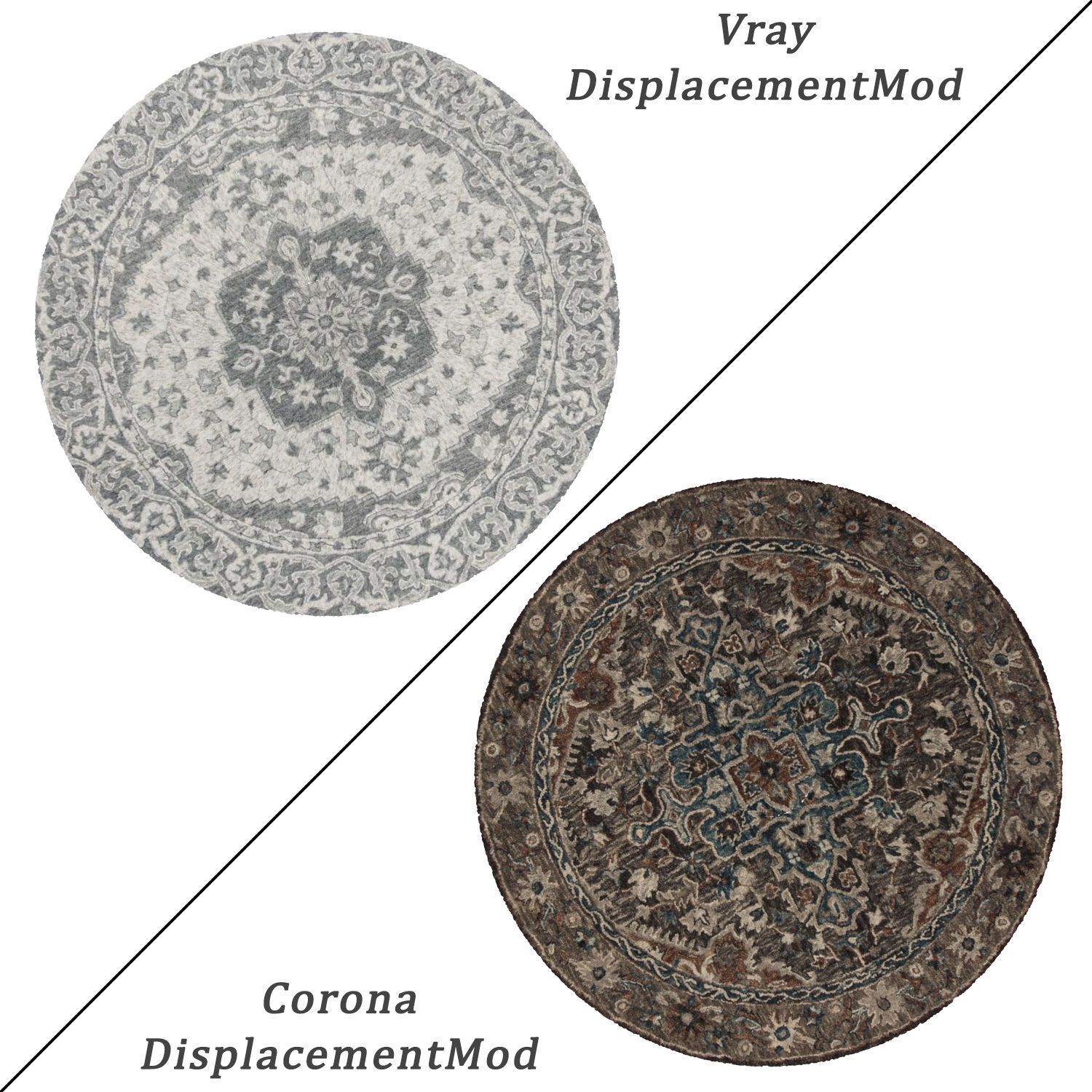 Round Rug Set 17 3D model_1