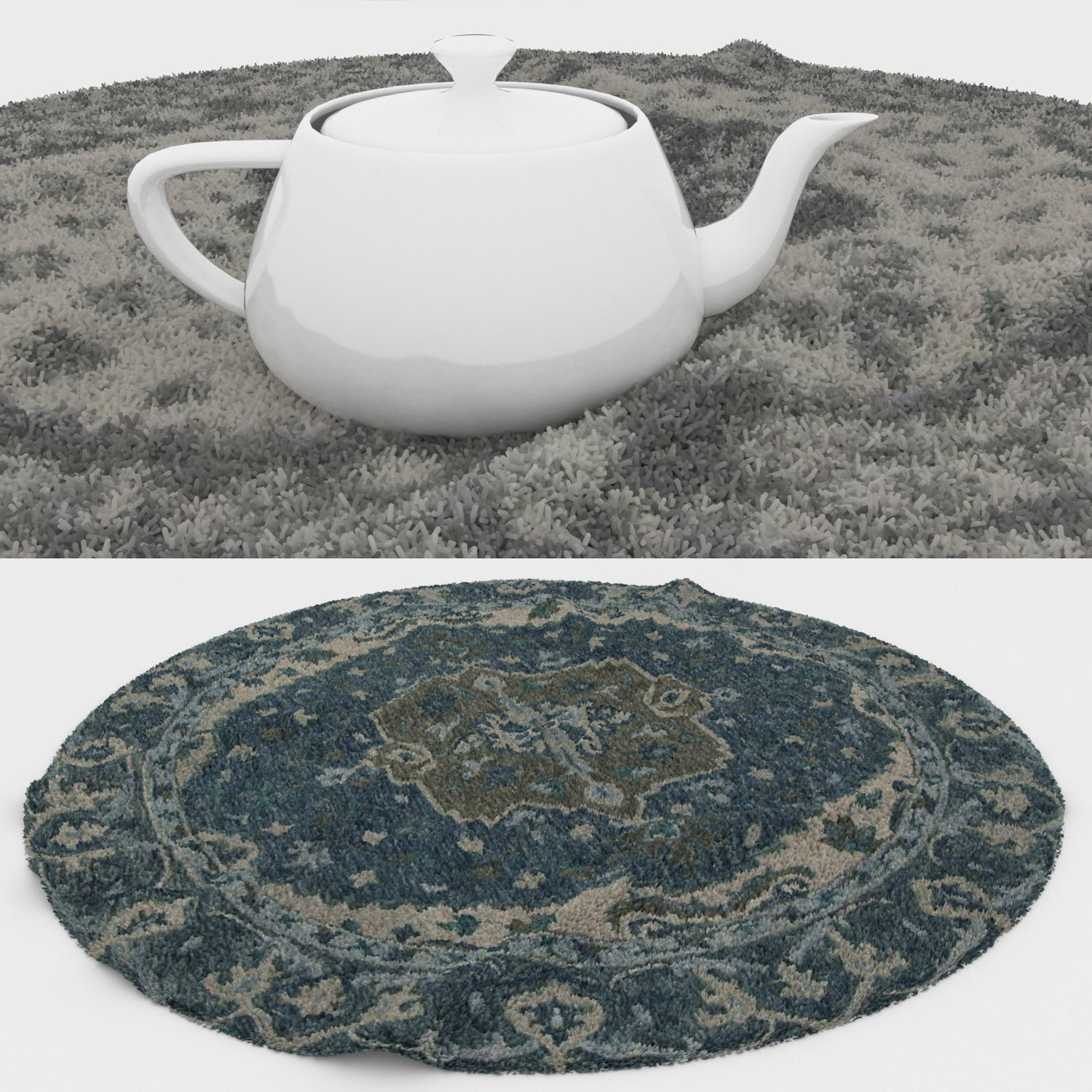 Round Rug Set 17 3D model_2