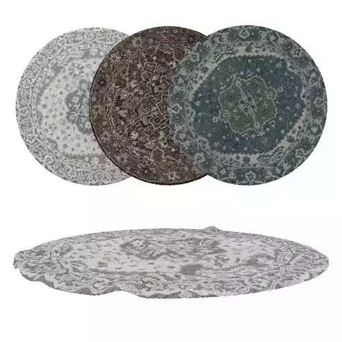 Round Rug Set 17