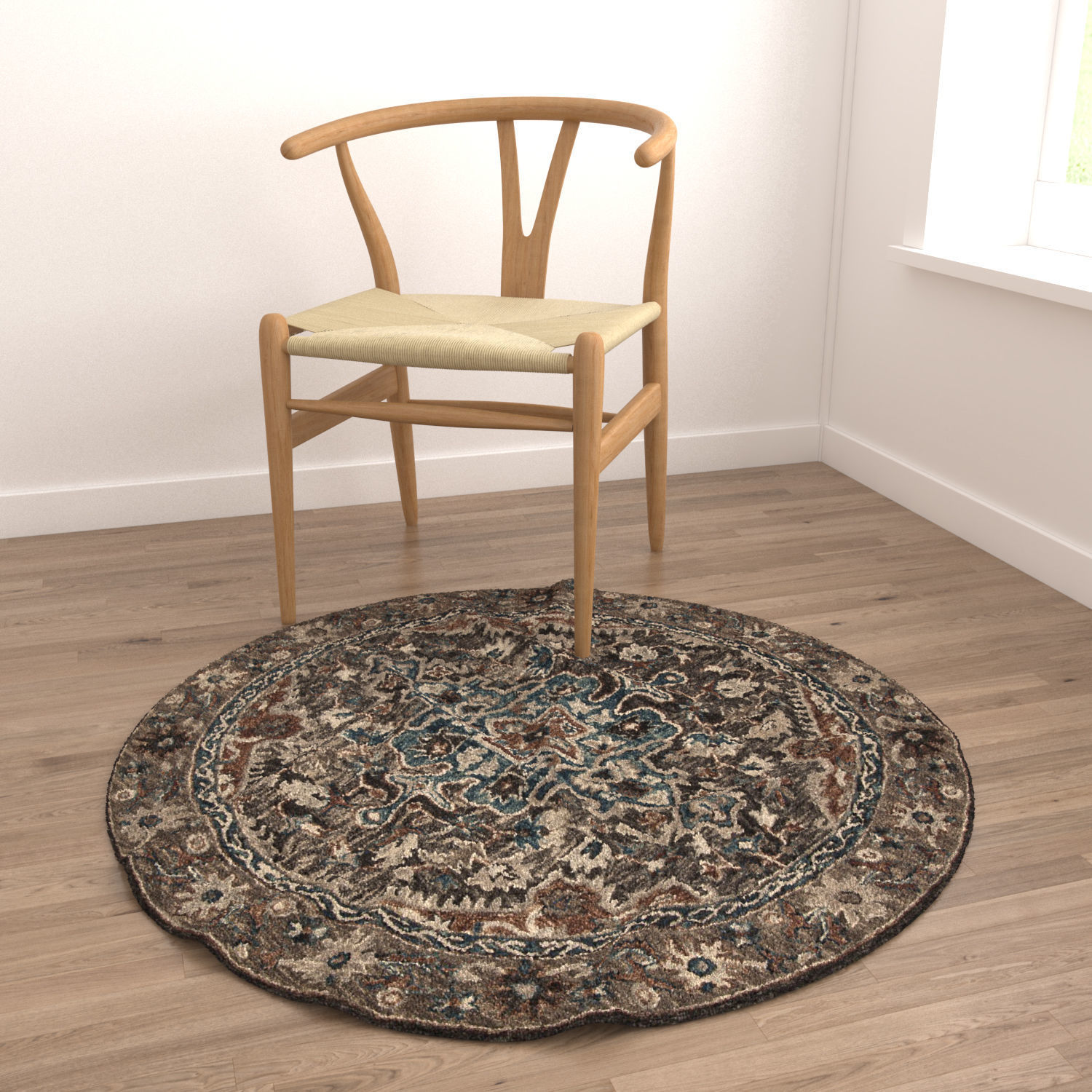 Round Rug Set 17 3D model_3