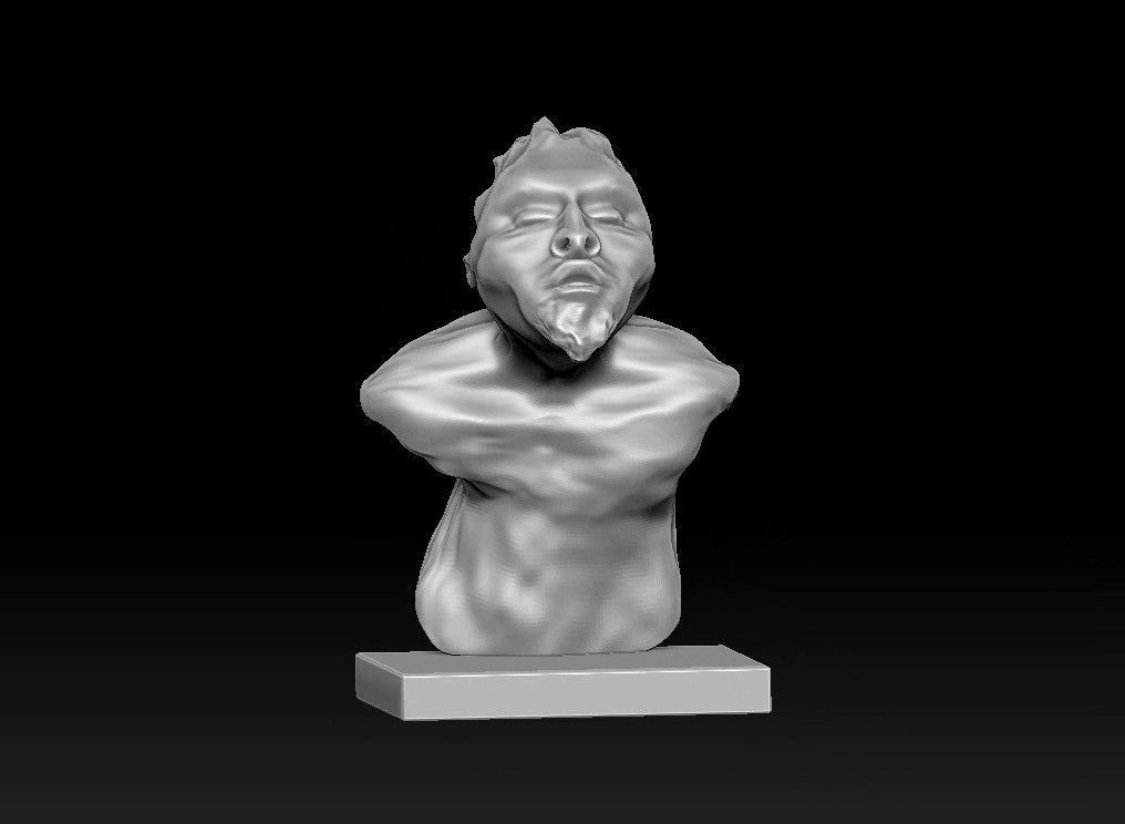 elf man bust 3D print model_19