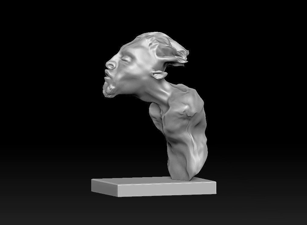elf man bust 3D print model_14