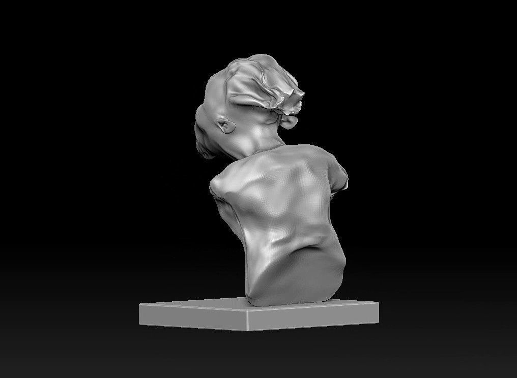elf man bust 3D print model_10