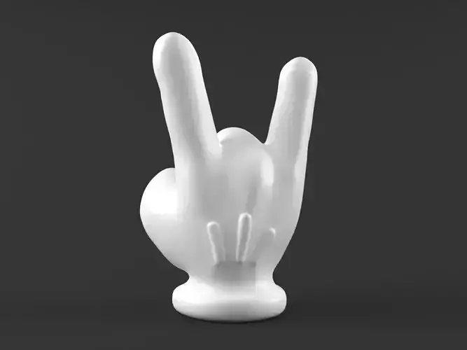 Hand Mickey ILY 3D print model