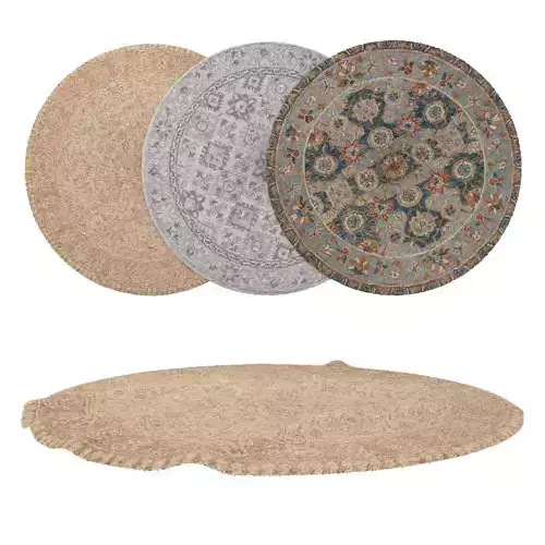 Round Rug Set 19