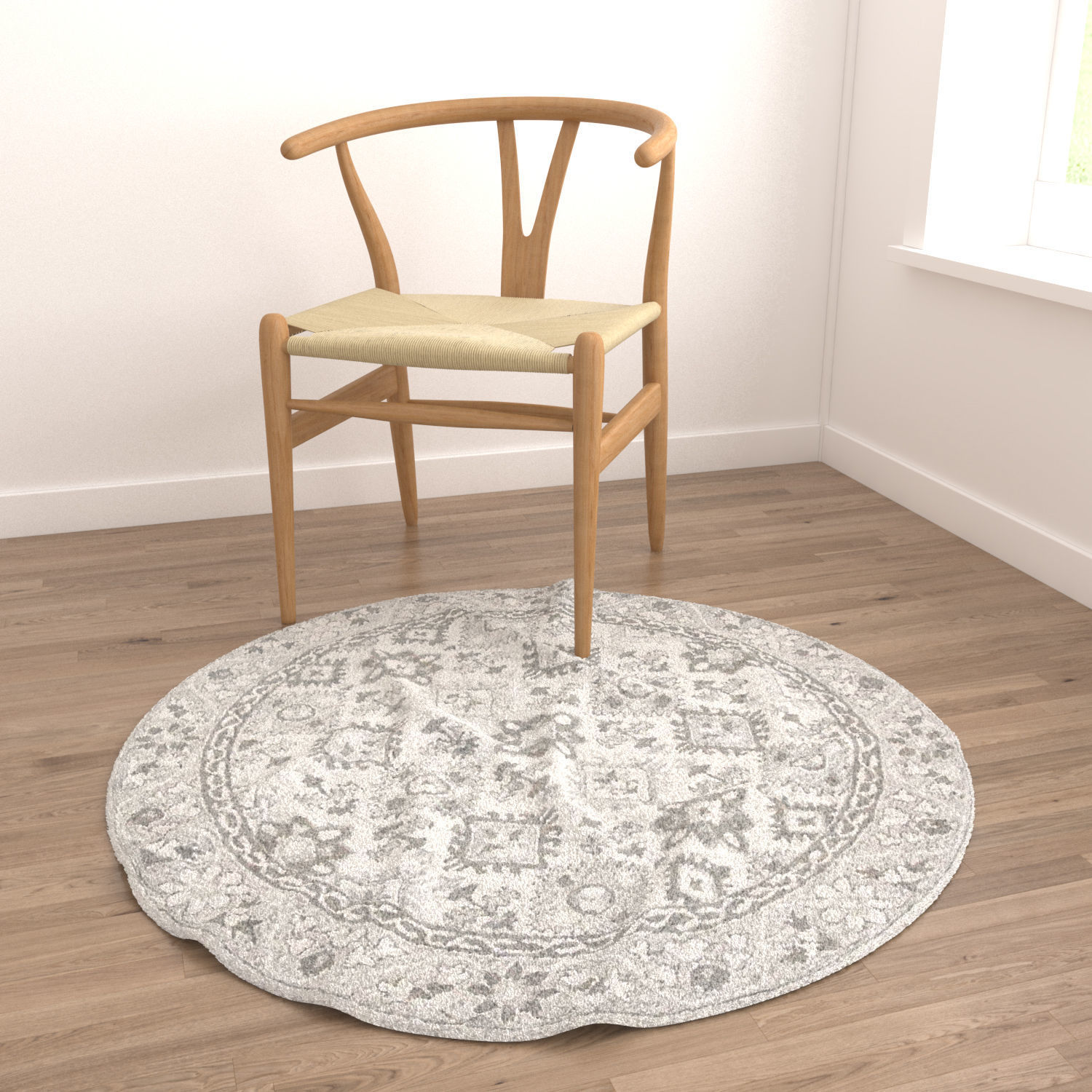 Round Rug Set 19 3D model_3