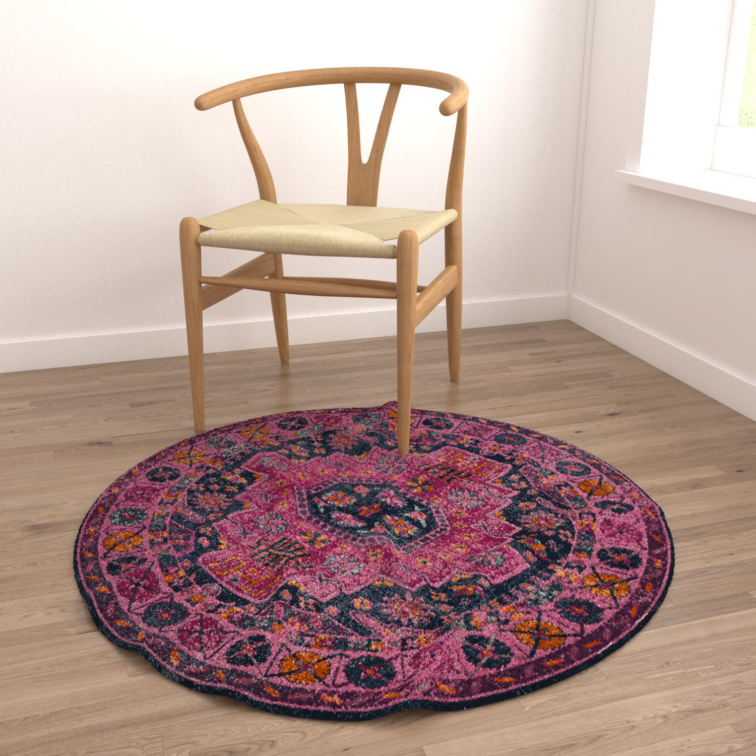 Round Rug Set 21 3D model_3