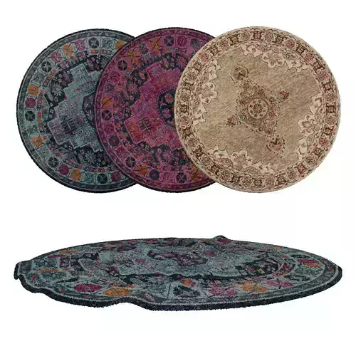 Round Rug Set 21