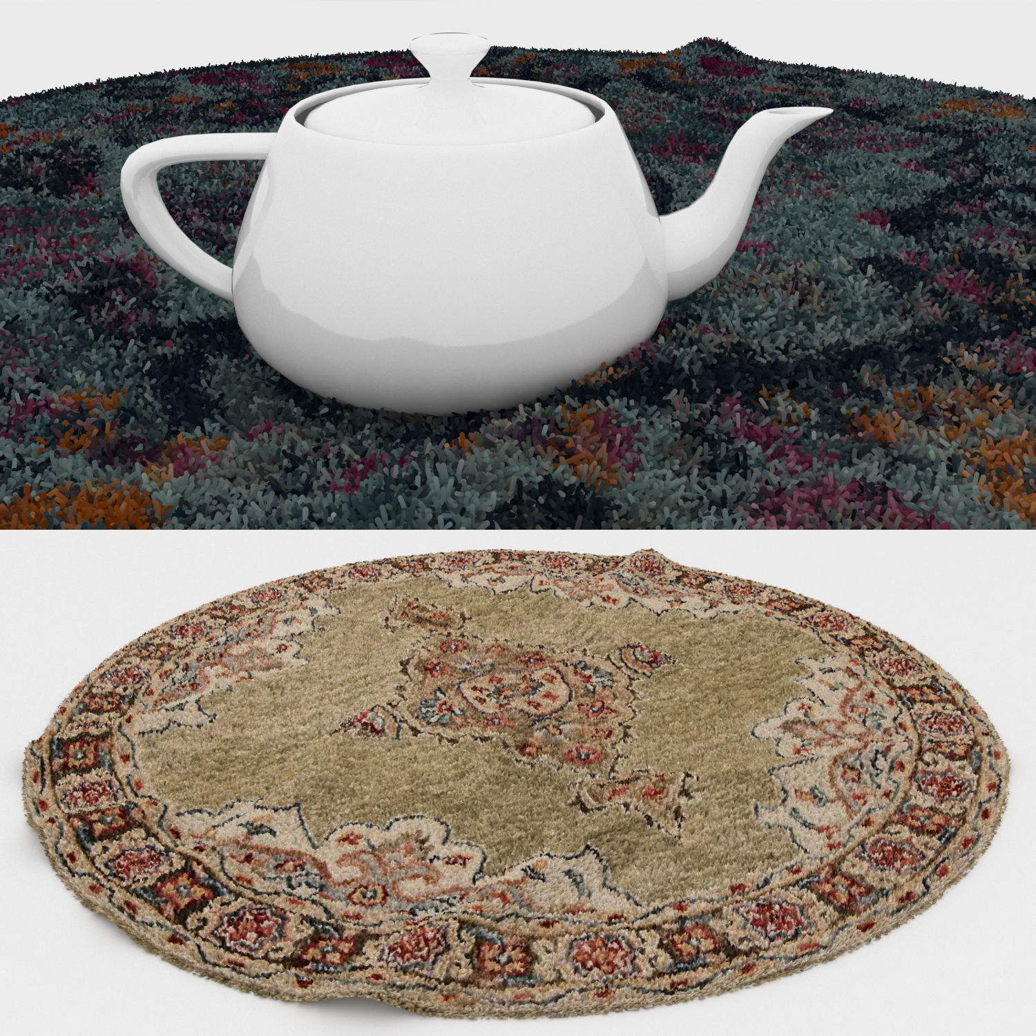 Round Rug Set 21 3D model_2