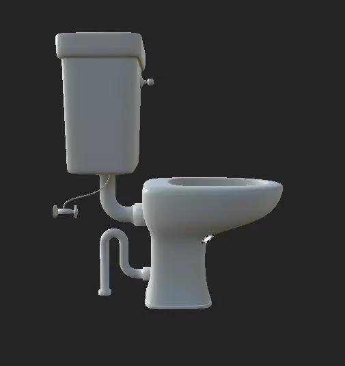 Toilet Free 3D model_0