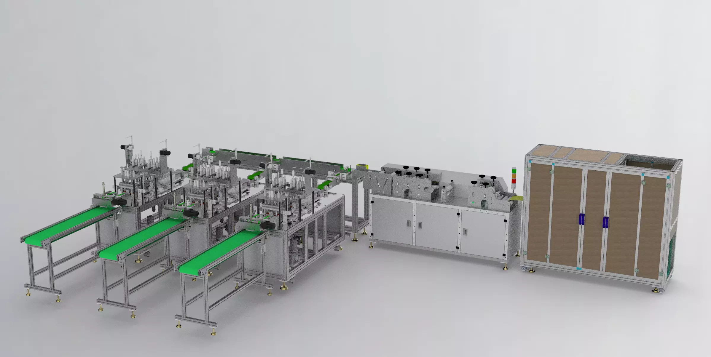 Three line Facemask machine 3D model