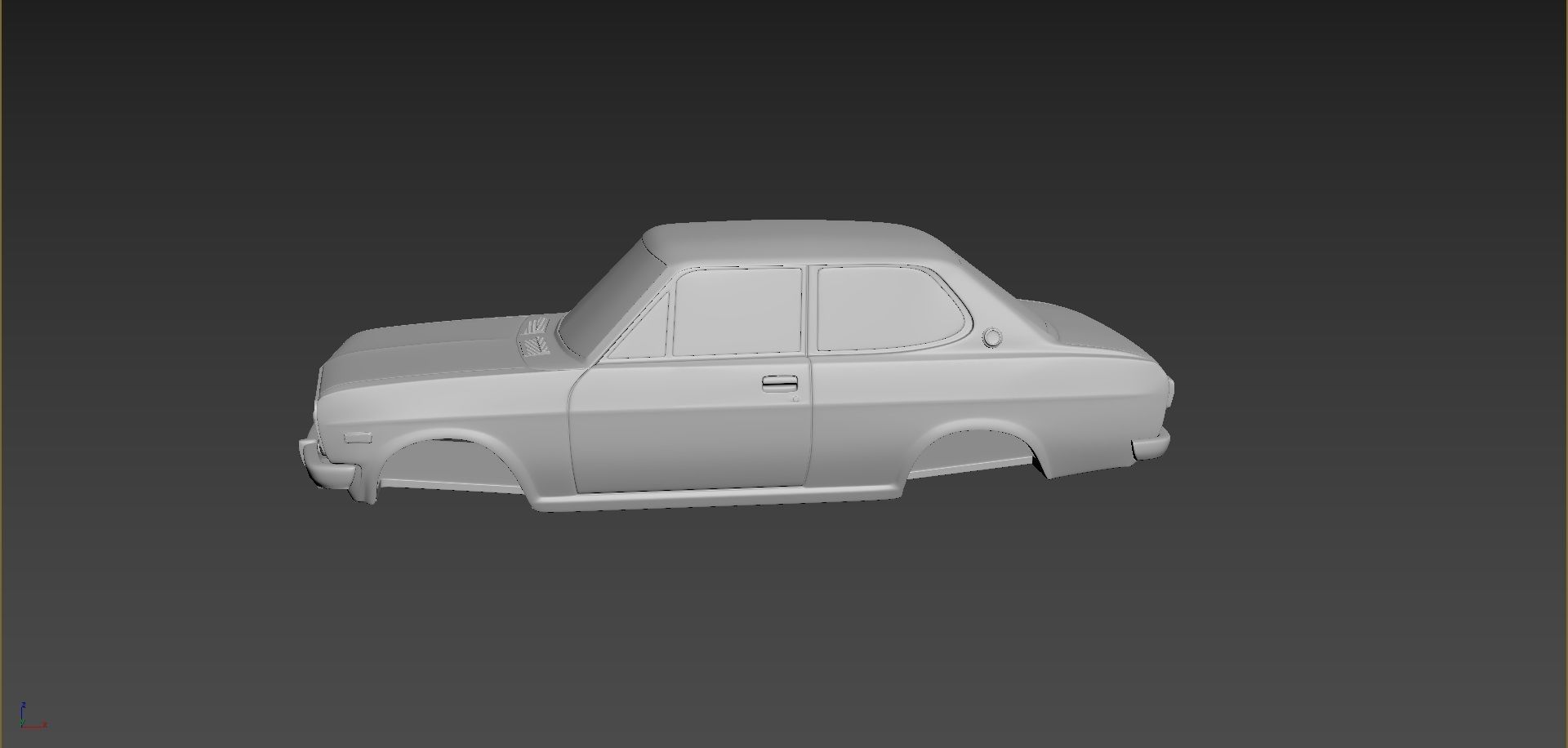 Datsun 1200 Deluxe Body For Print 3D print model_1