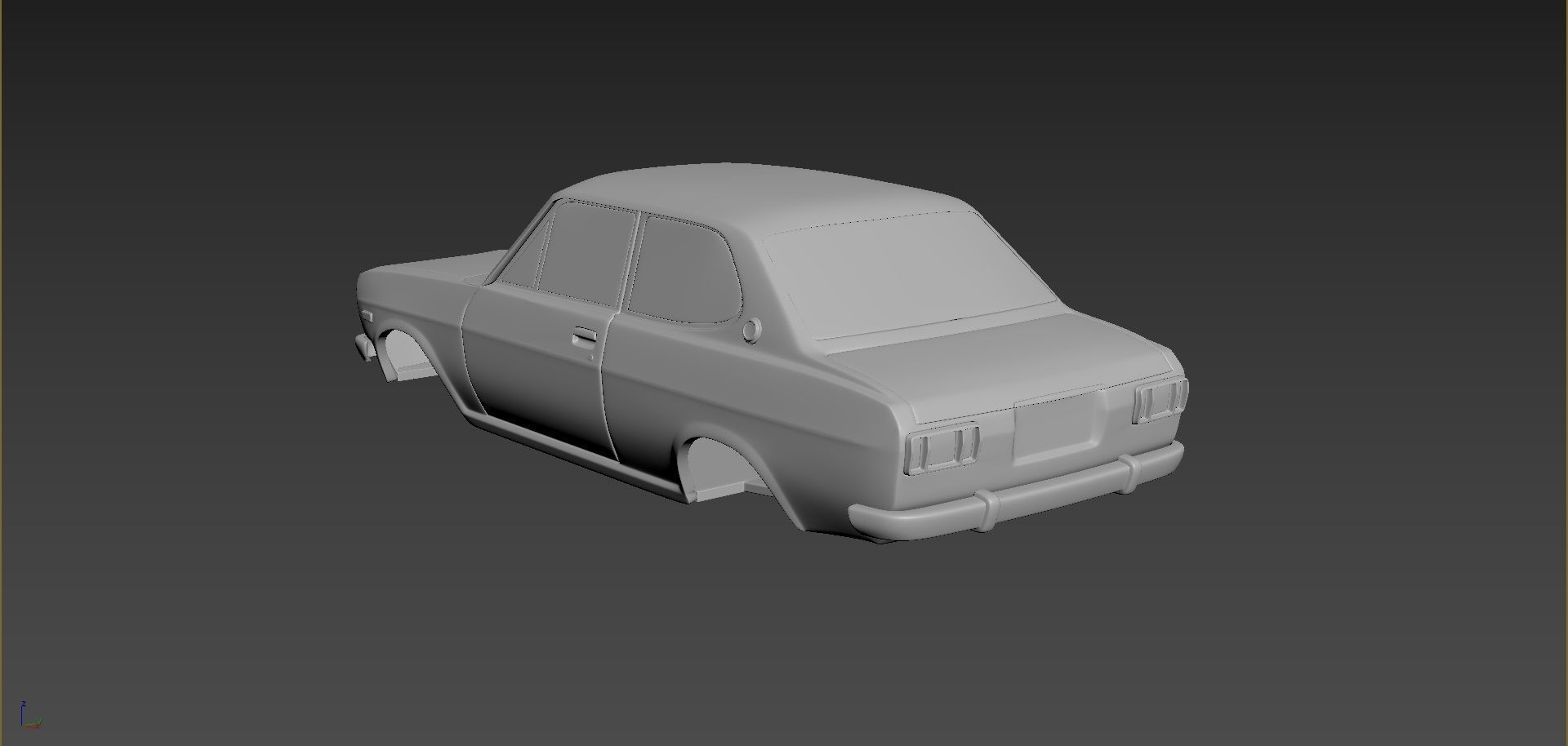 Datsun 1200 Deluxe Body For Print 3D print model_2