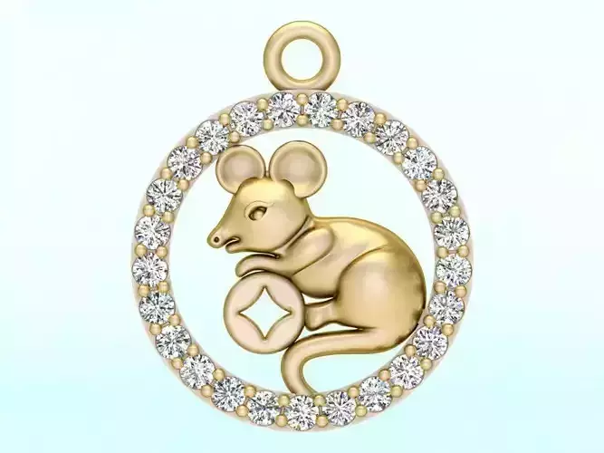 Mickey Mouse pendant - Mouse pendant 3D print model