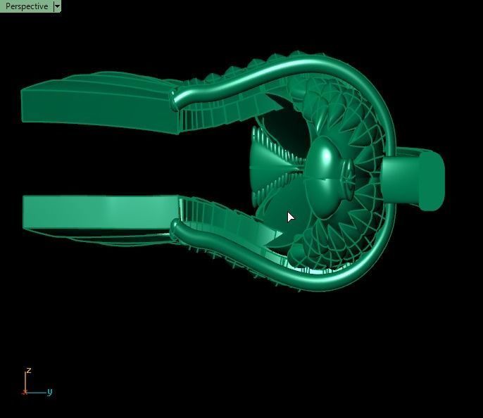 cleopatra eagle in gold 3D print model_9