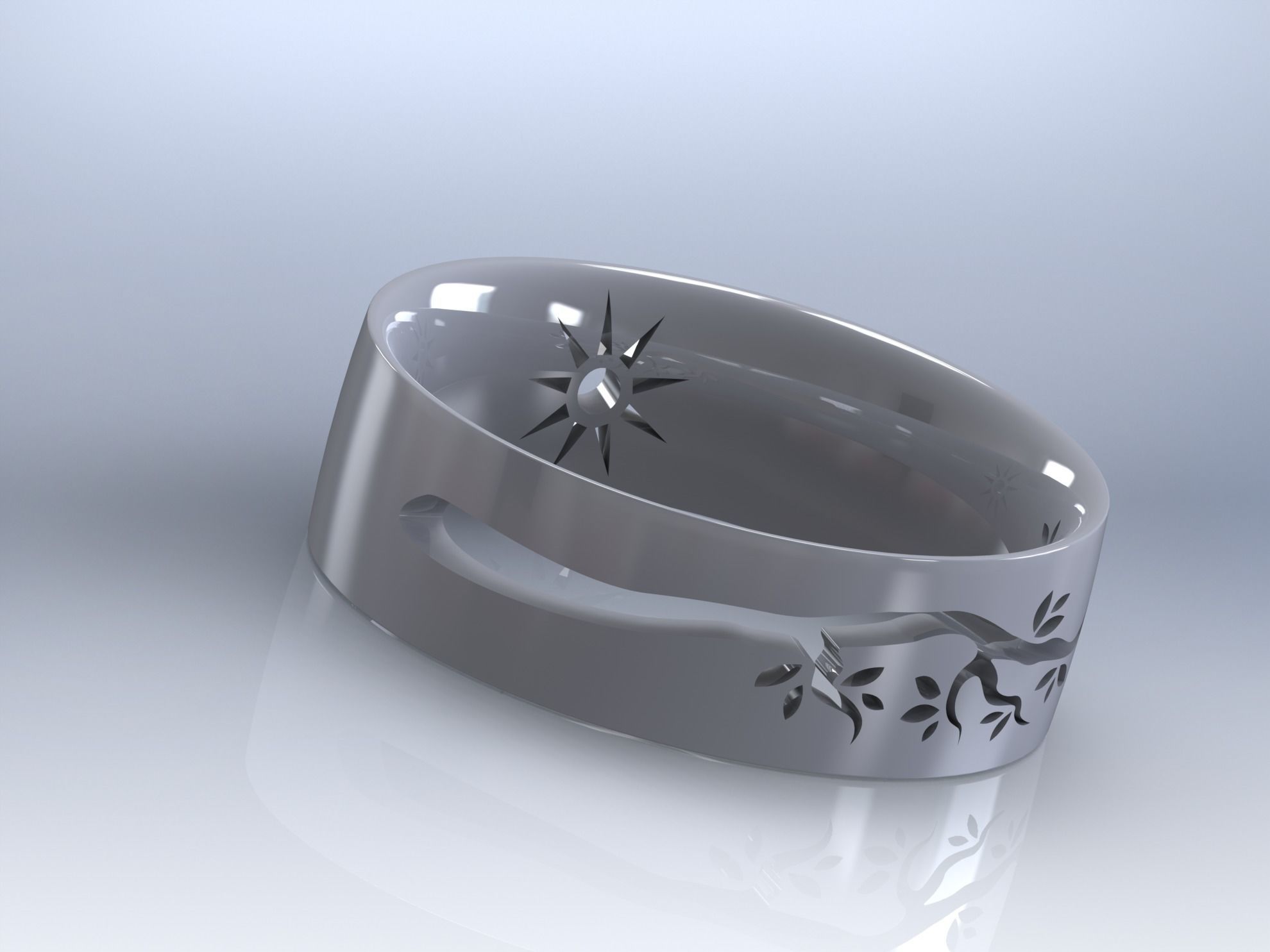 wedding ring 01 3D print model_128