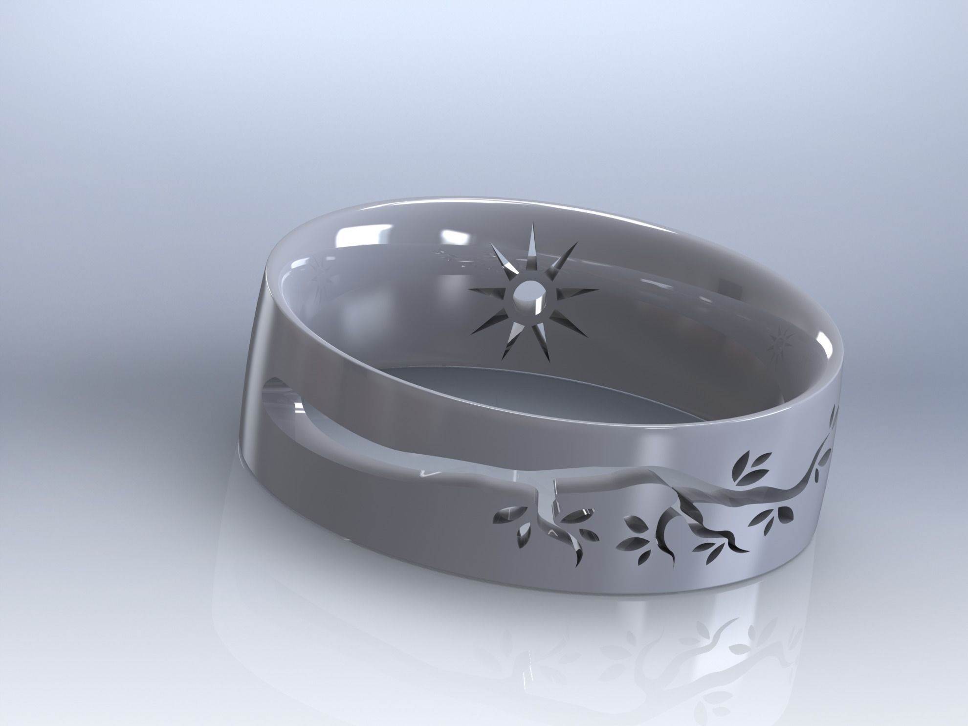 wedding ring 01 3D print model_135