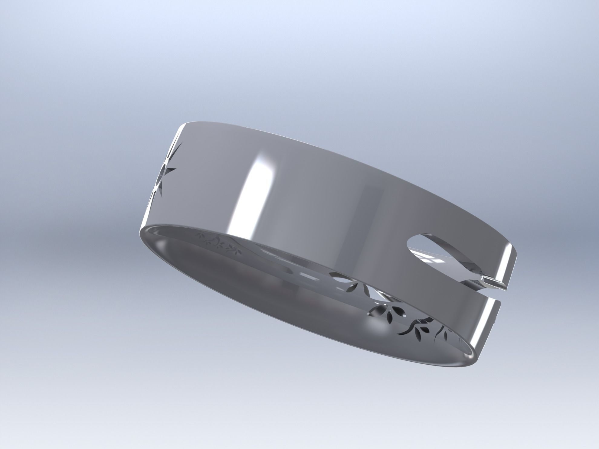 wedding ring 01 3D print model_86
