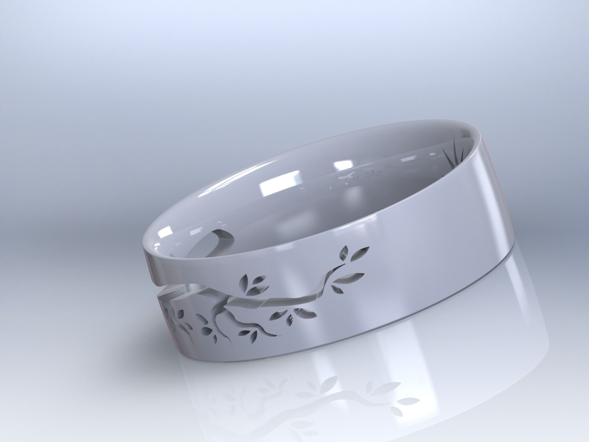 wedding ring 01 3D print model_4