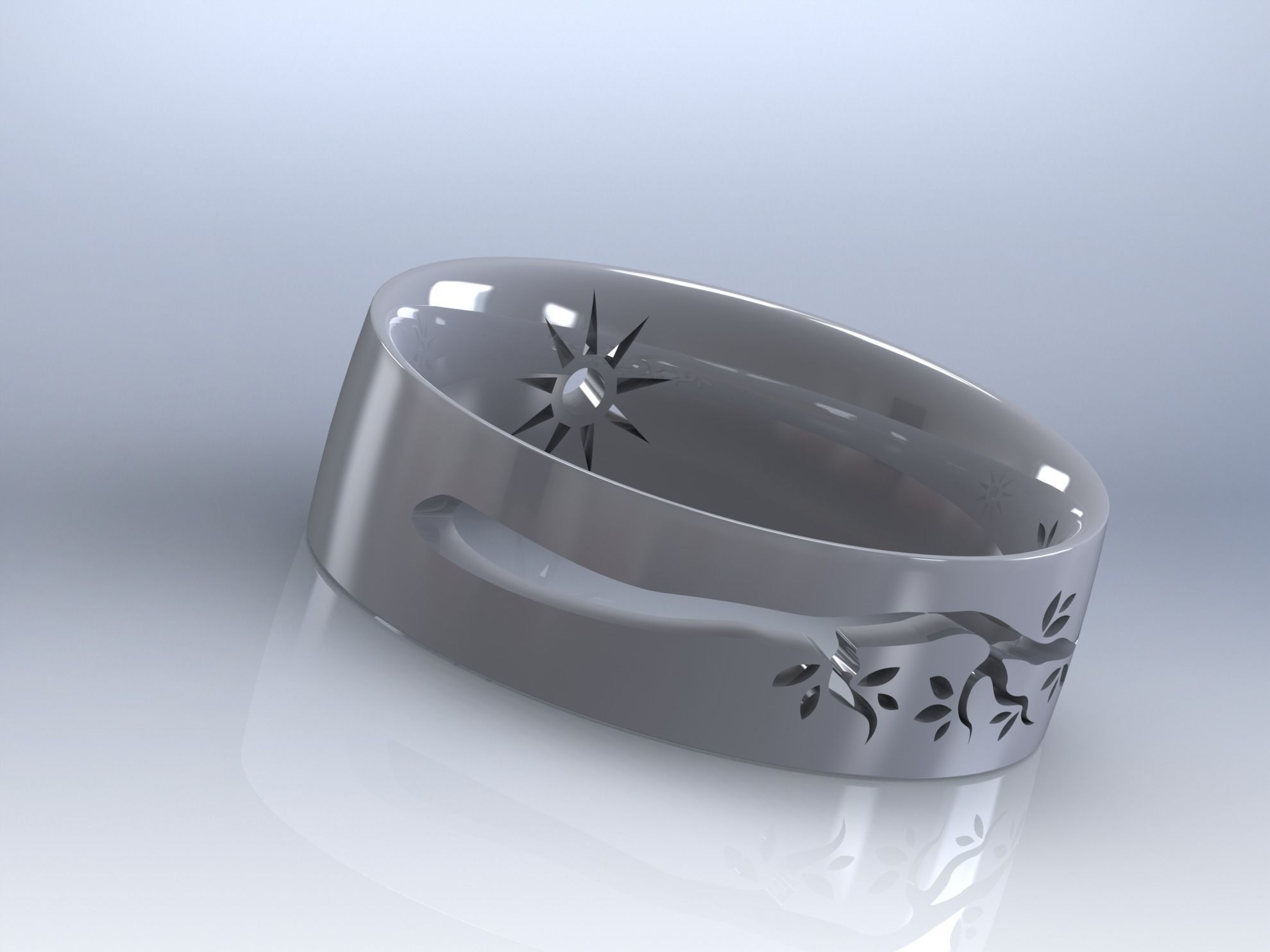 wedding ring 01 3D print model_130