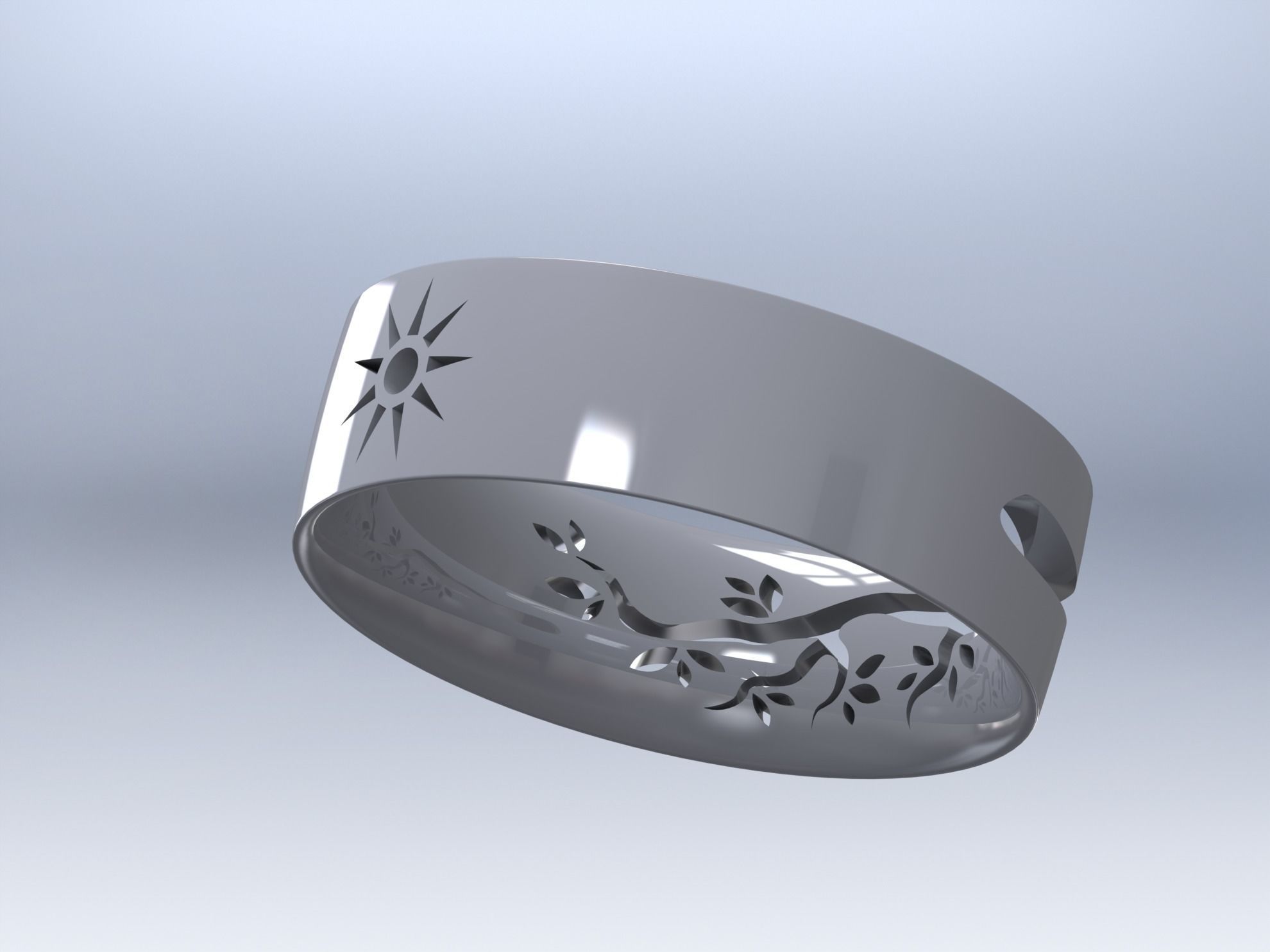 wedding ring 01 3D print model_77
