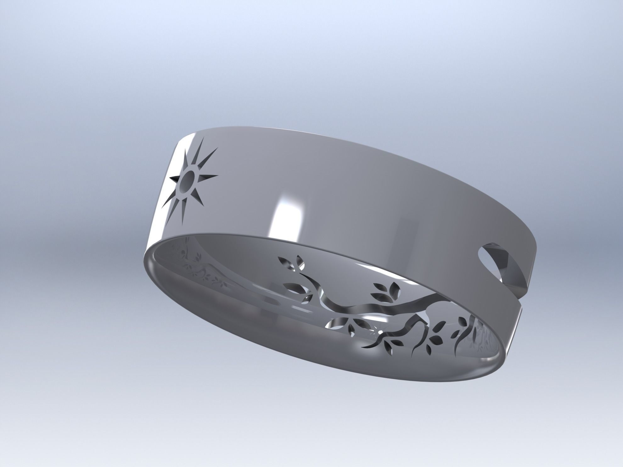 wedding ring 01 3D print model_79