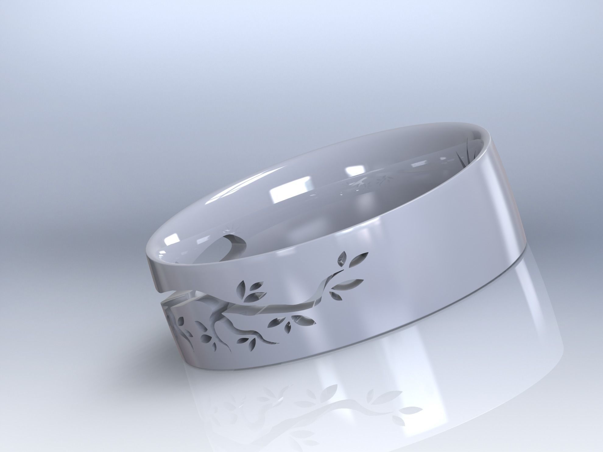 wedding ring 01 3D print model_8