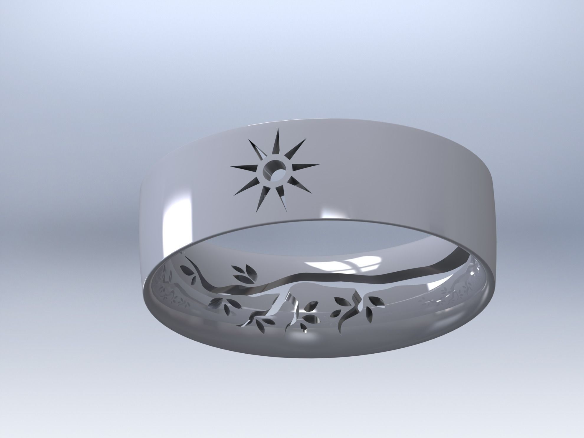 wedding ring 01 3D print model_69