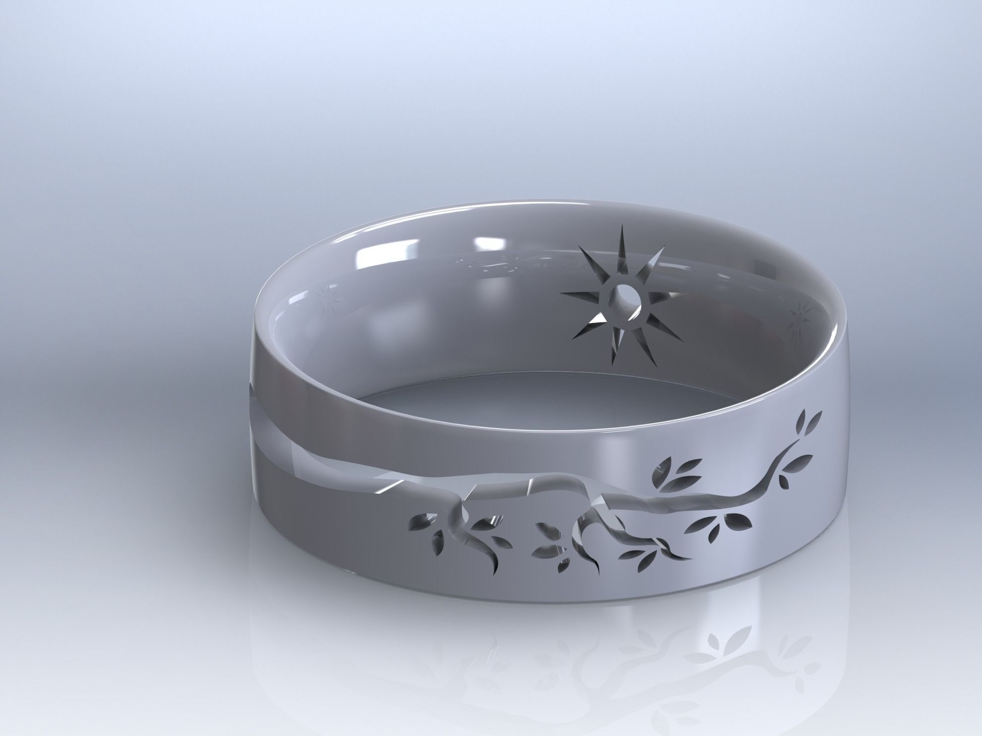 wedding ring 01 3D print model_141