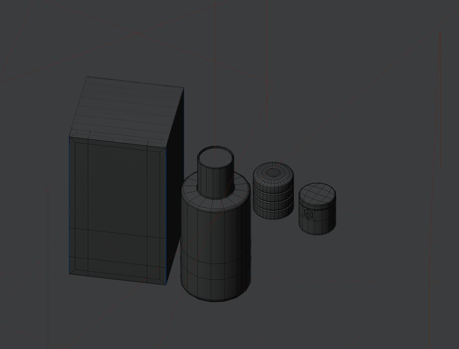 Dior Perfume Pink Bottle Low-poly 3D model_8