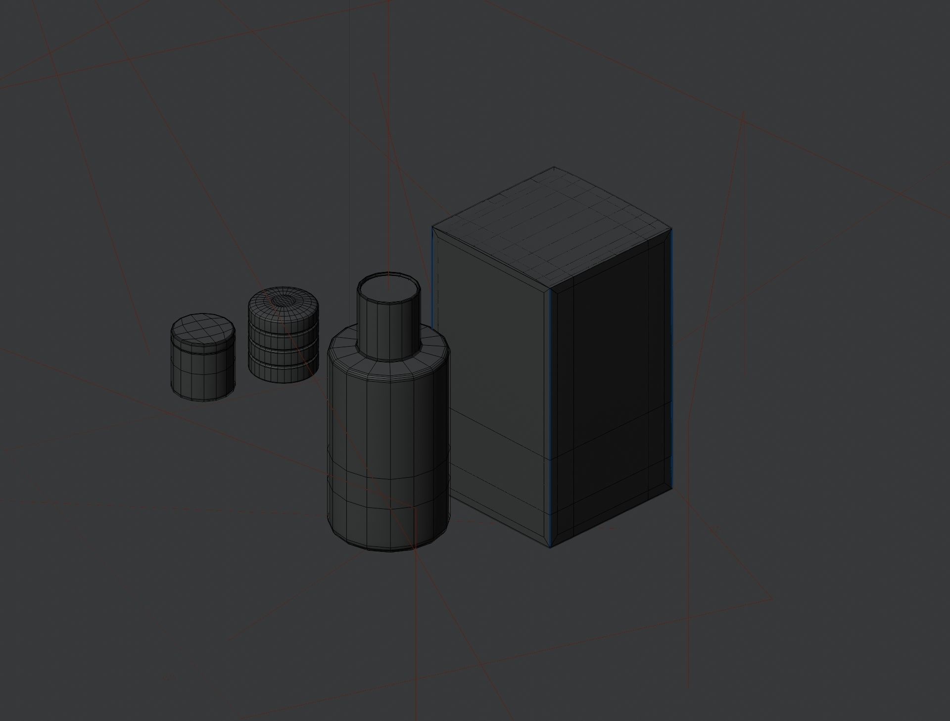 Dior Perfume Pink Bottle Low-poly 3D model_9