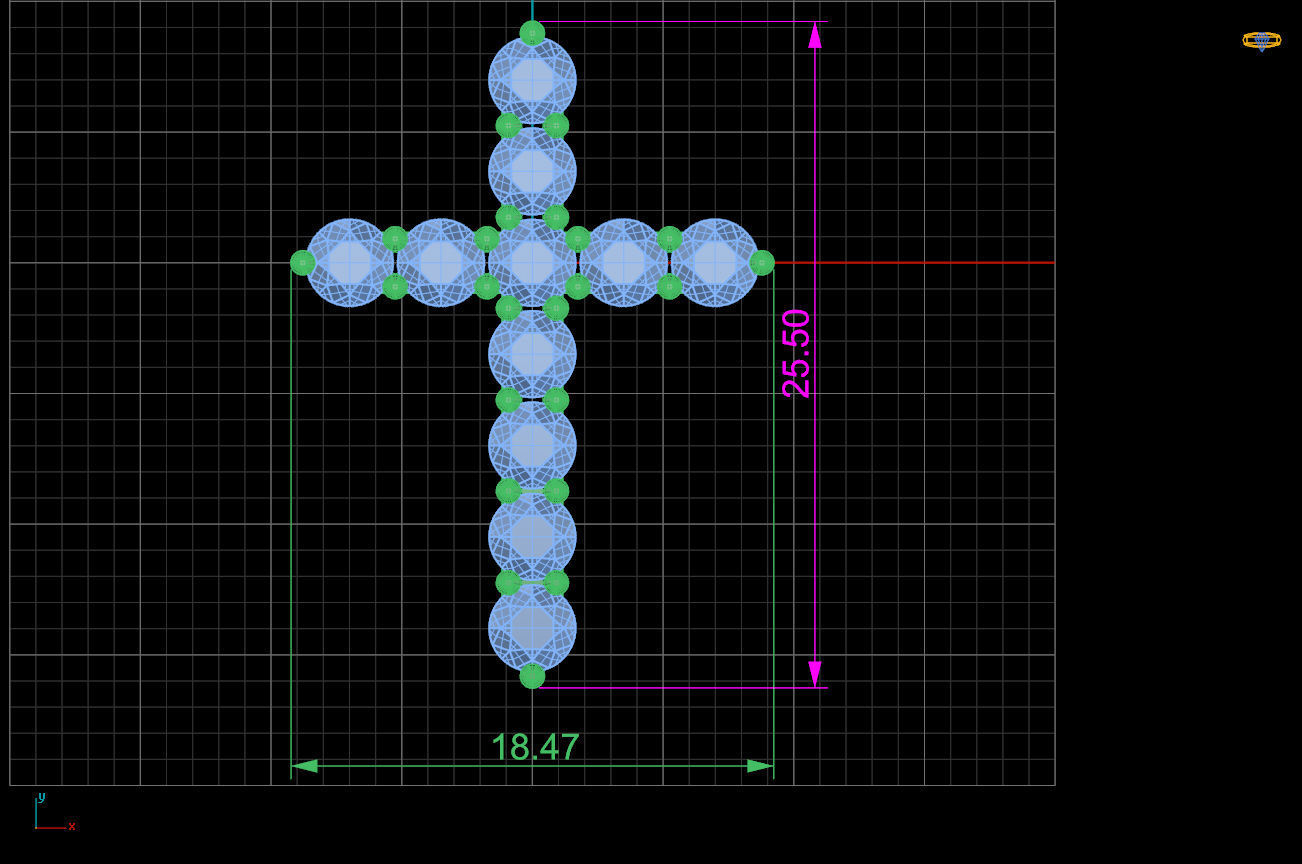 Tiffany cross necklace 3D print model_3
