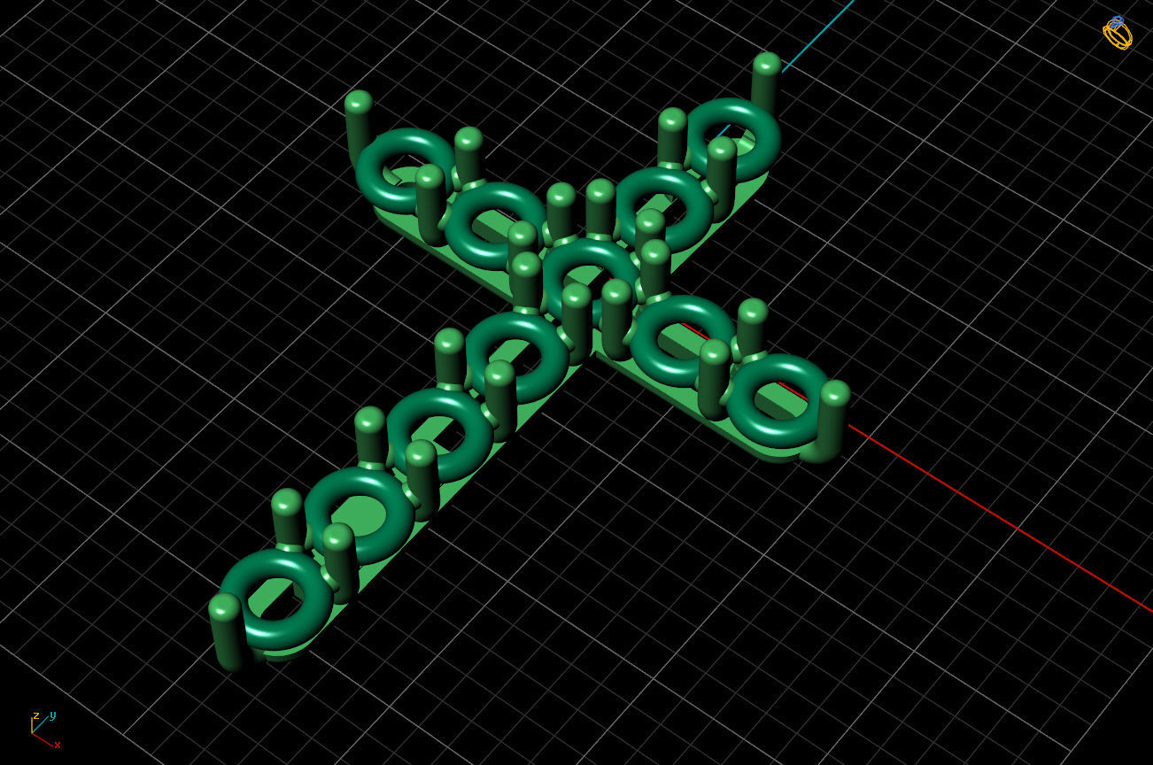 Tiffany cross necklace 3D print model_6