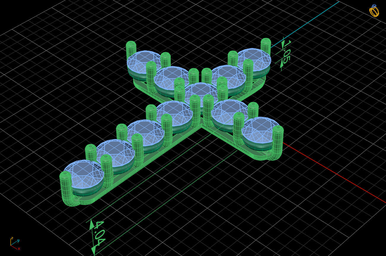 Tiffany cross necklace 3D print model_5