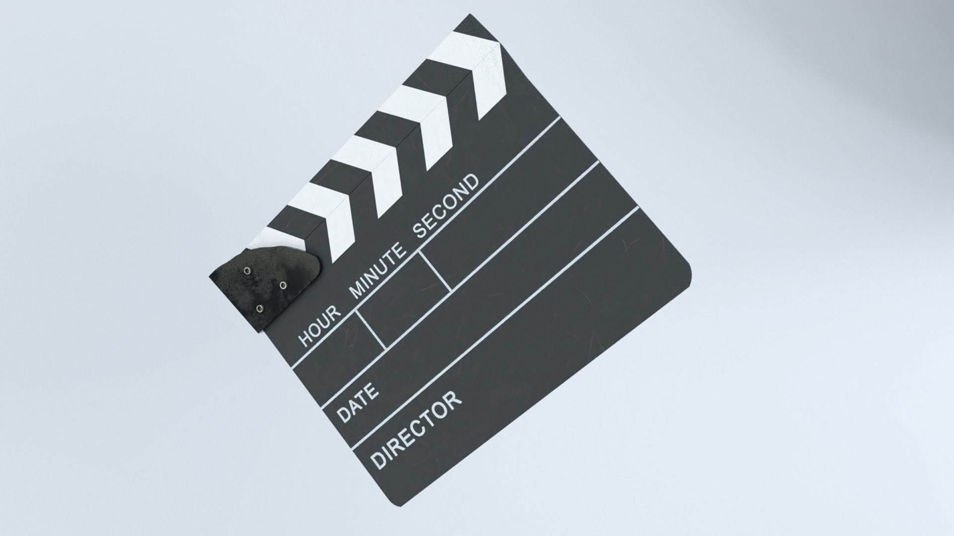 Clapperboard - Clapper Board Low-poly 3D model_1