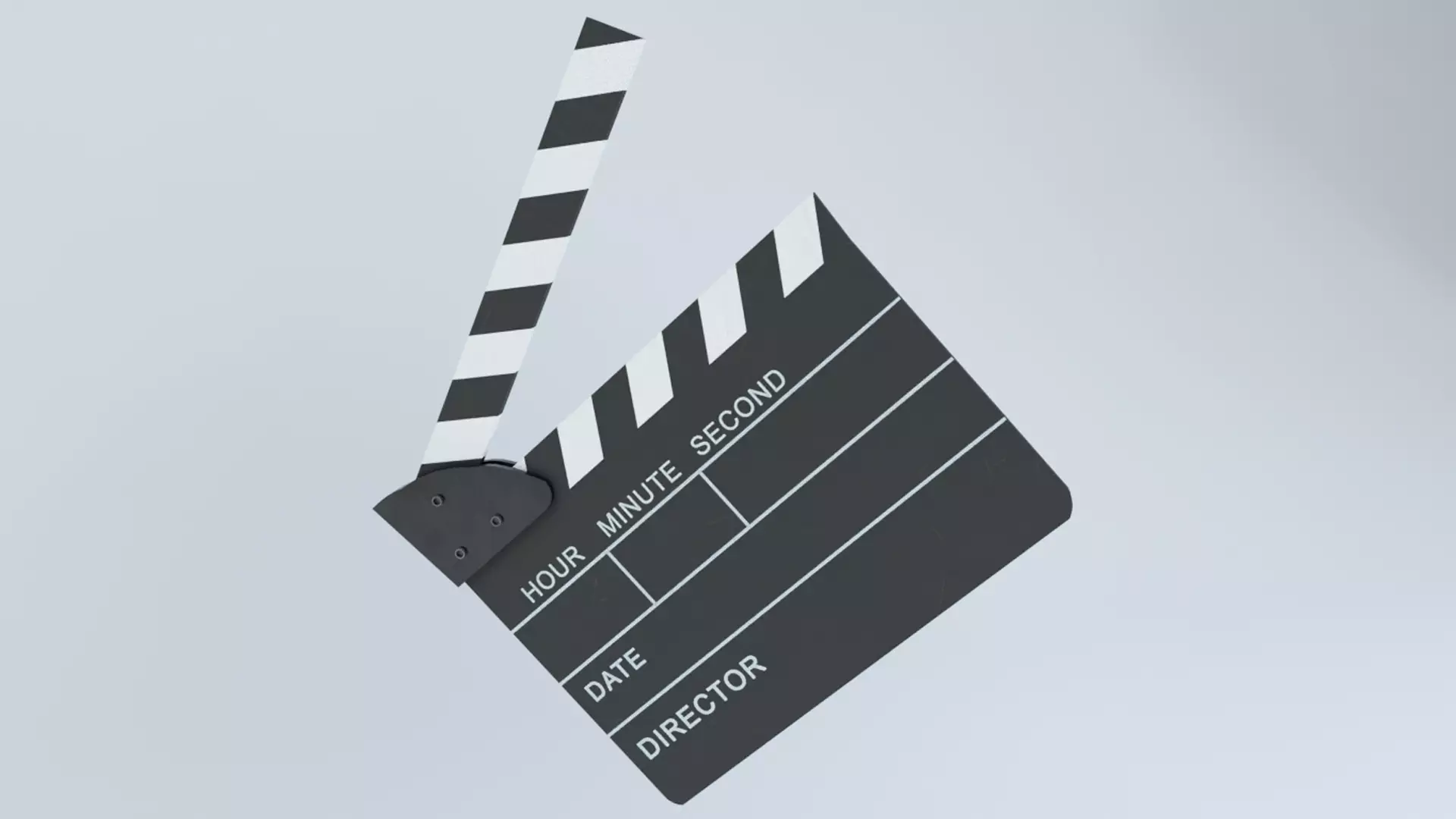 Clapperboard - Clapper Board Low-poly 3D model_0
