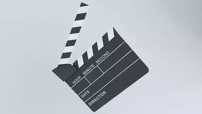 Clapperboard - Clapper Board Low-poly 3D model