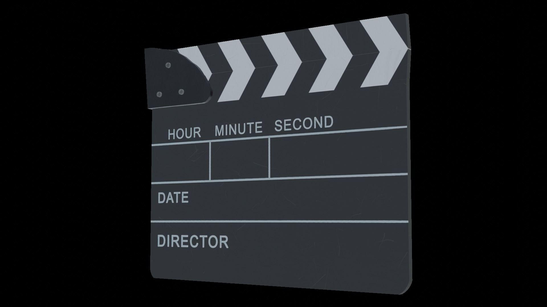 Clapperboard - Clapper Board Low-poly 3D model_20