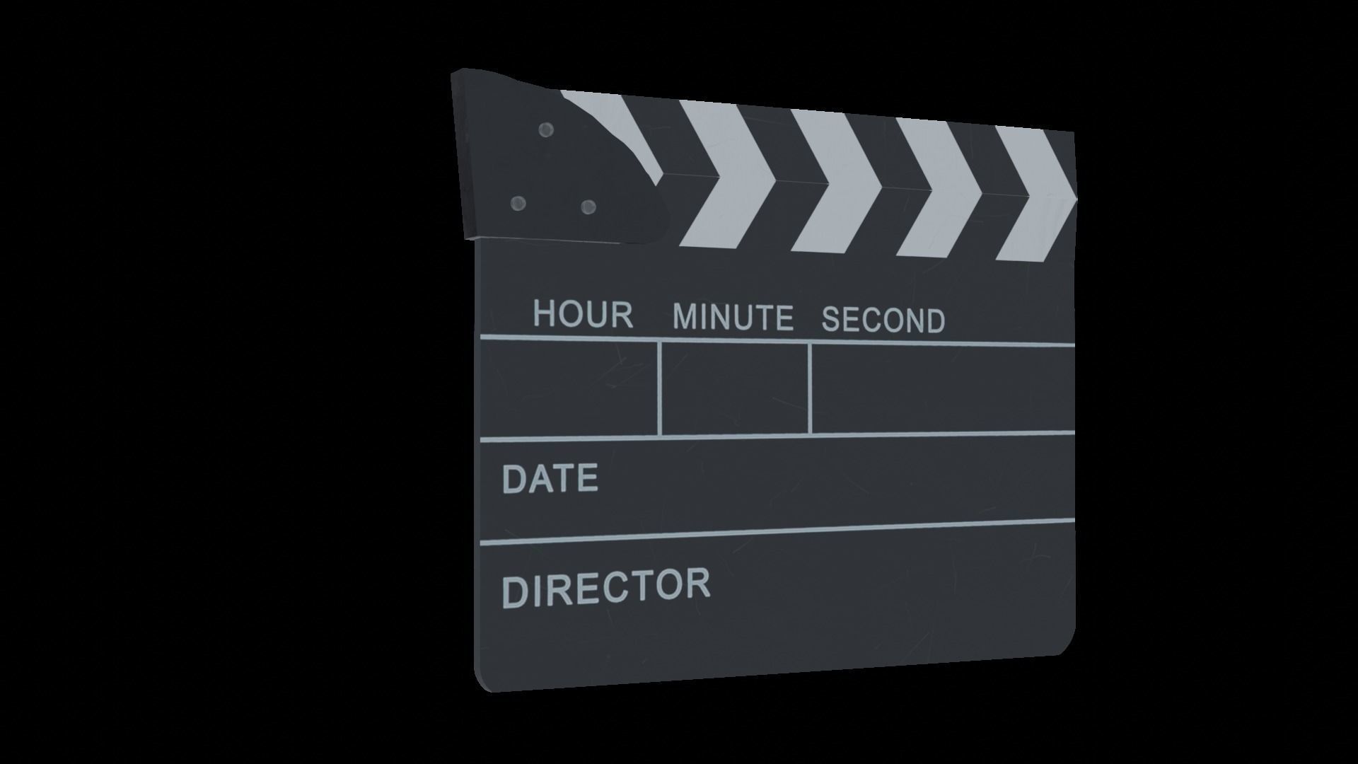 Clapperboard - Clapper Board Low-poly 3D model_14