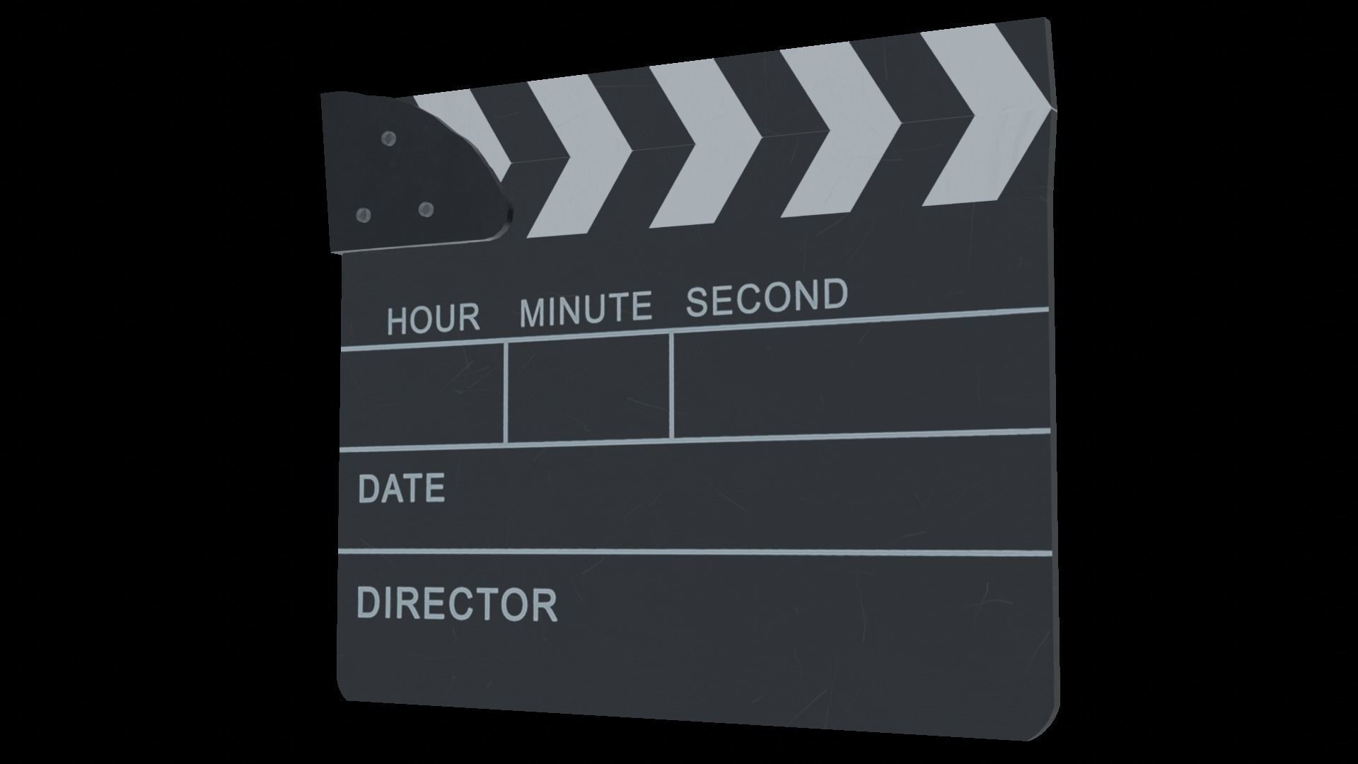 Clapperboard - Clapper Board Low-poly 3D model_21