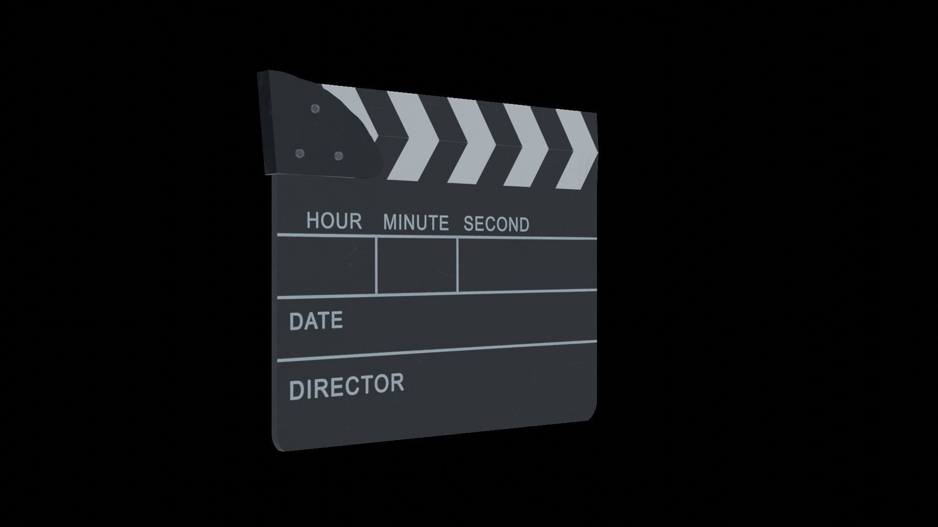 Clapperboard - Clapper Board Low-poly 3D model_17