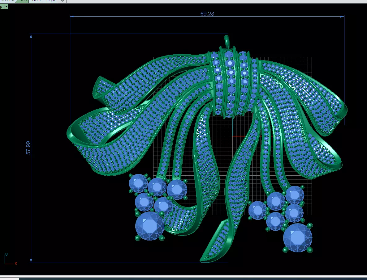 jewellery design of brooch 3D print model_0
