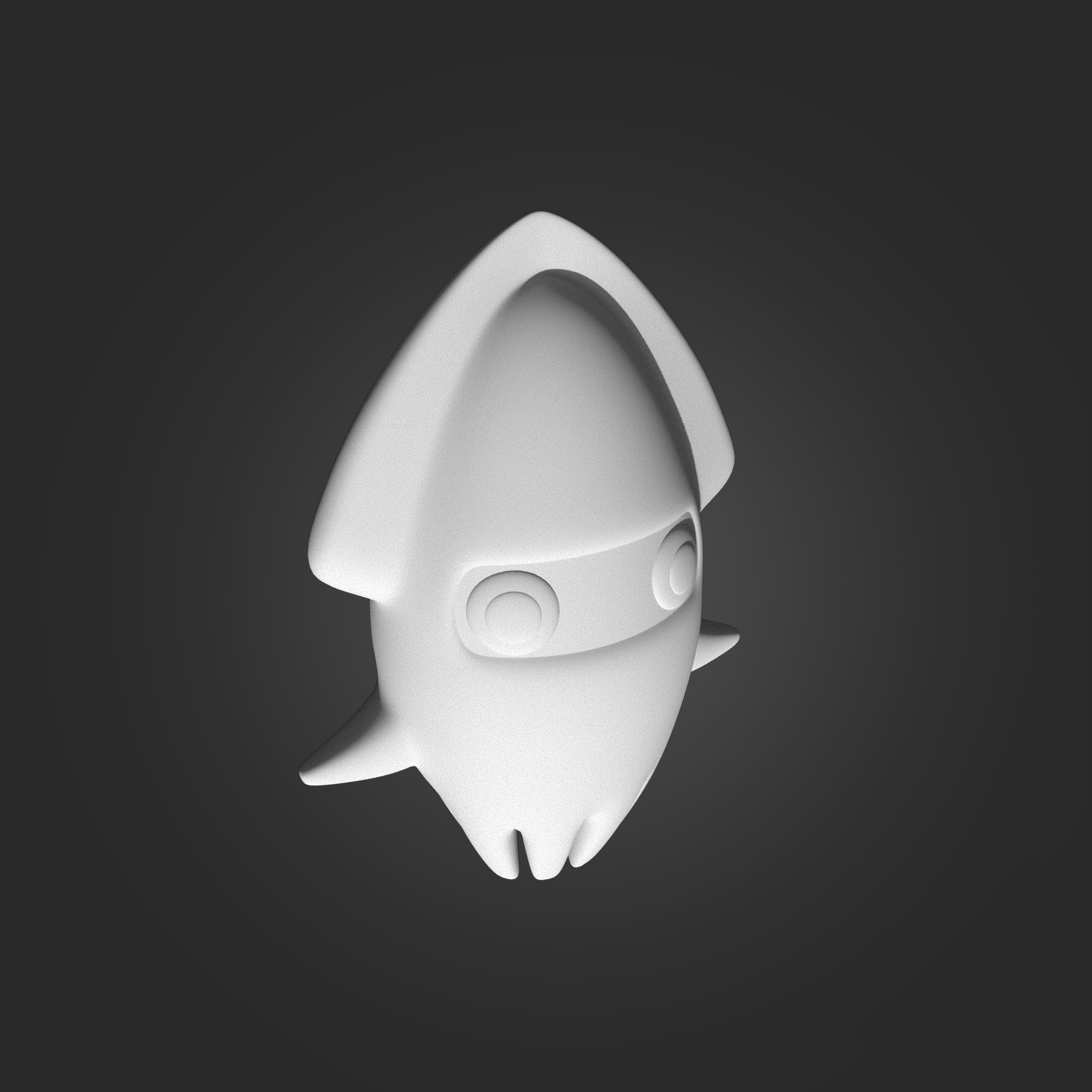 Blooper from Mario 3D print model_2