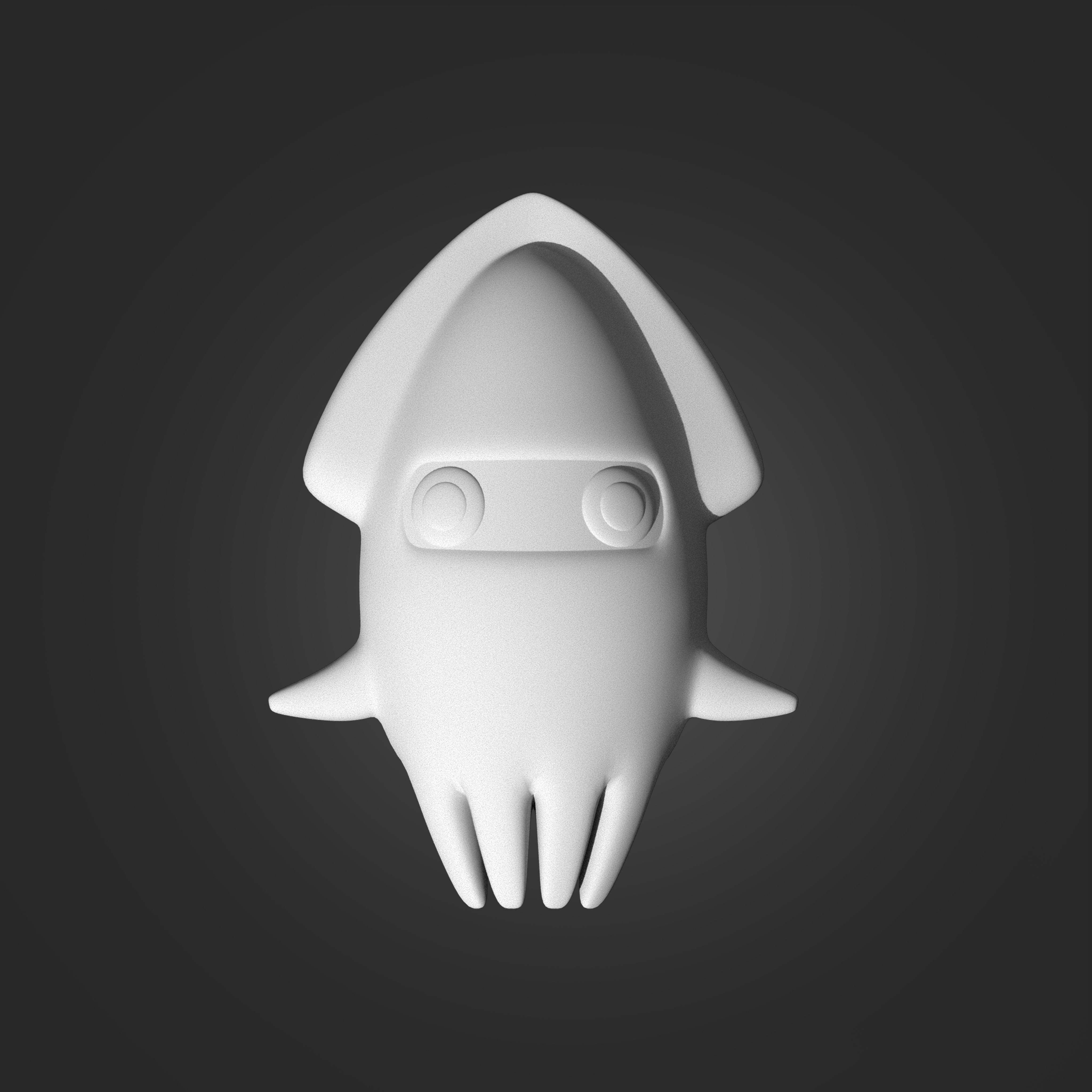 Blooper from Mario 3D print model_1