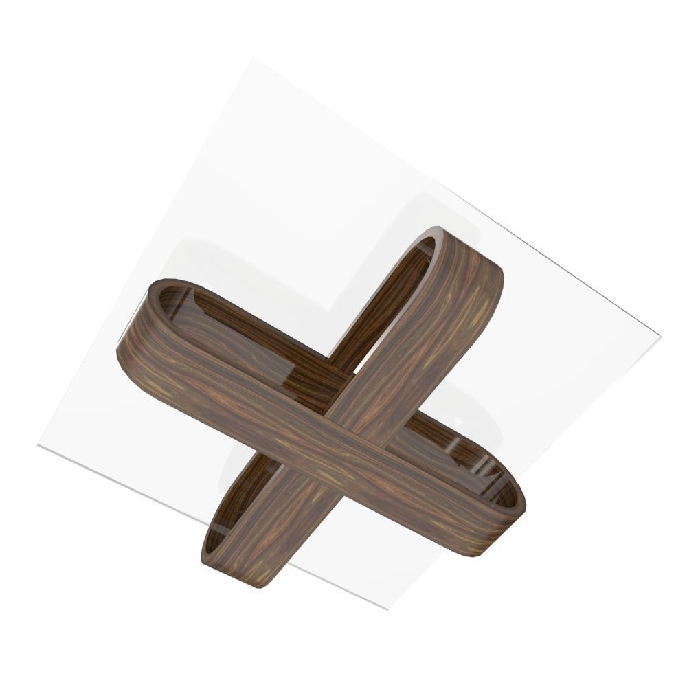 Coffee Table Low-poly 3D model_2
