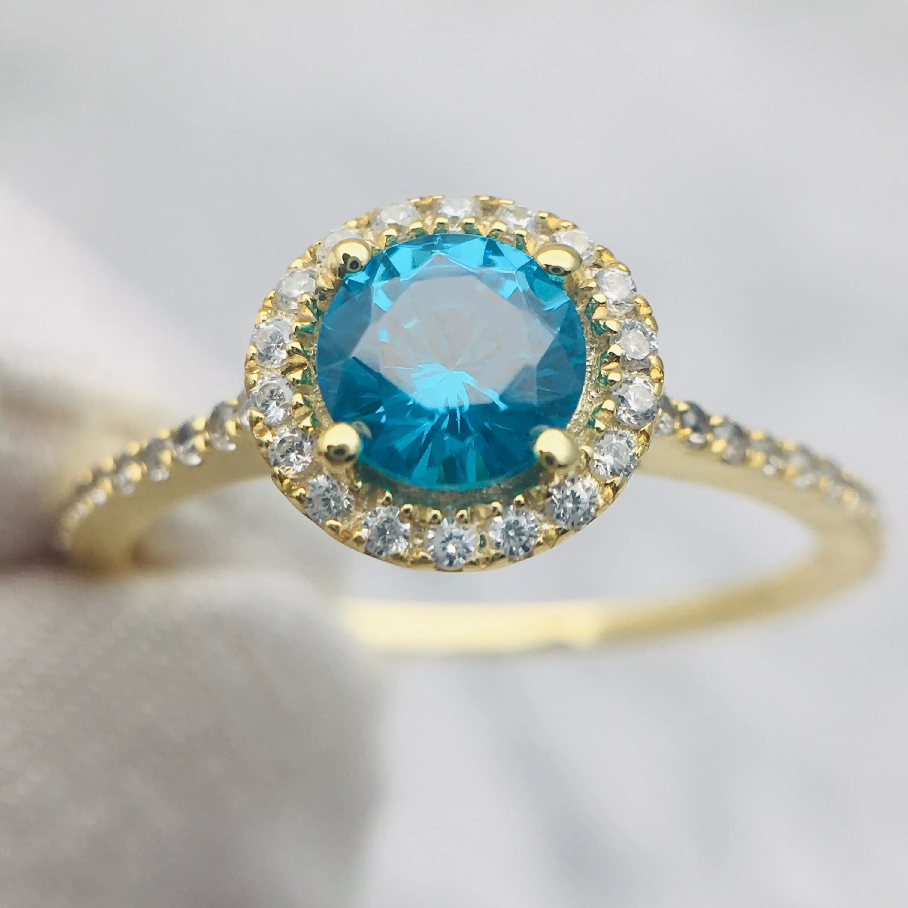3DM Format Round cut wedding ring birthstone ring 3D model 3D printable ...