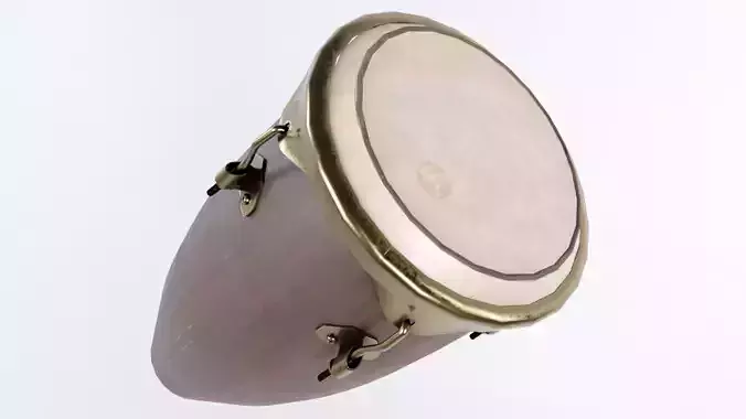 Conga Drum Low-poly 3D model