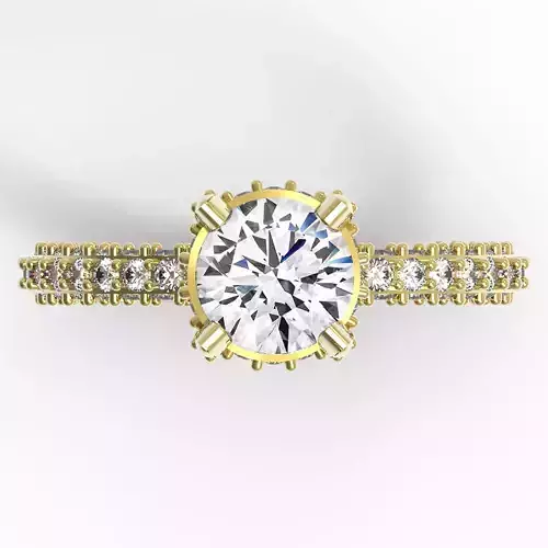 3DM Format Personalized eternity engagement ring for women